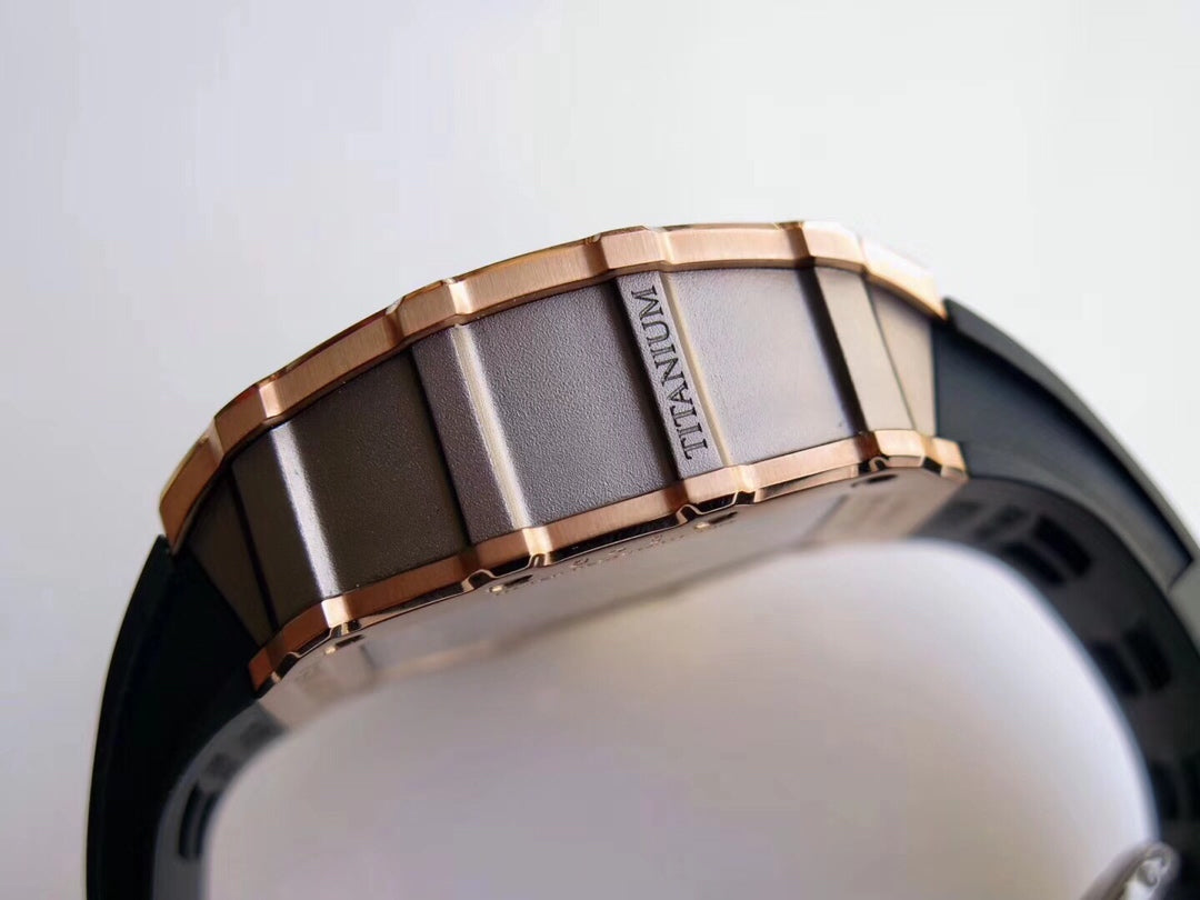 Richard Mille RM11-03 Oro rosa 1:1 Best Edition KV KU+ Factory Correa negra