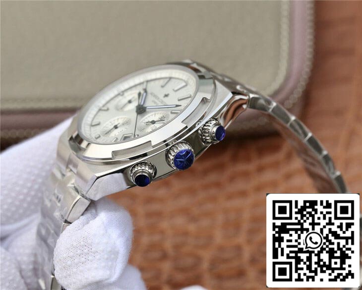 Vacheron Constantin Overseas 5500V/110A-B075 1:1 Best Edition 8F Factory quadrante bianco argentato