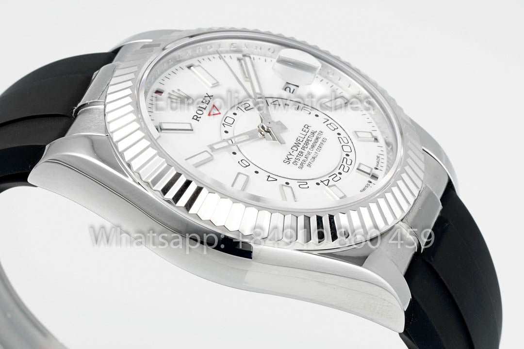 Rolex Oyster Perpetual Sky-Dweller M336239 Esfera blanca 1:1 Mejor clon ZF Factory 190 gramos