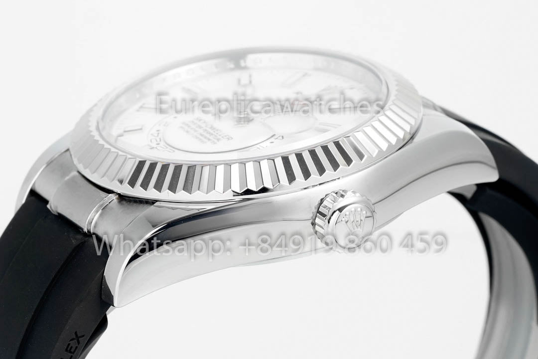 Rolex Oyster Perpetual Sky-Dweller M336239 Esfera blanca 1:1 Mejor clon ZF Factory 190 gramos