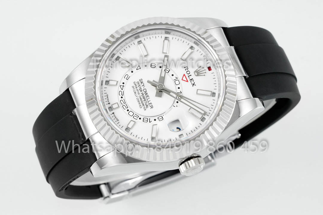 Rolex Oyster Perpetual Sky-Dweller M336239 Esfera blanca 1:1 Mejor clon ZF Factory 190 gramos