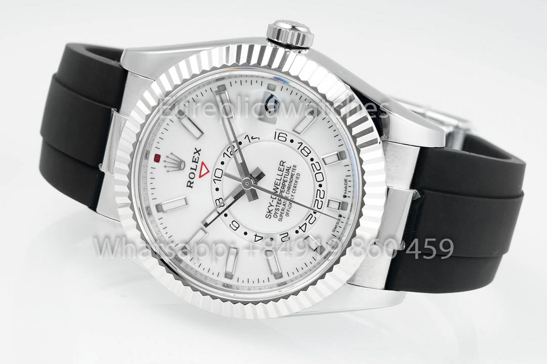 Rolex Oyster Perpetual Sky-Dweller M336239 Esfera blanca 1:1 Mejor clon ZF Factory 190 gramos