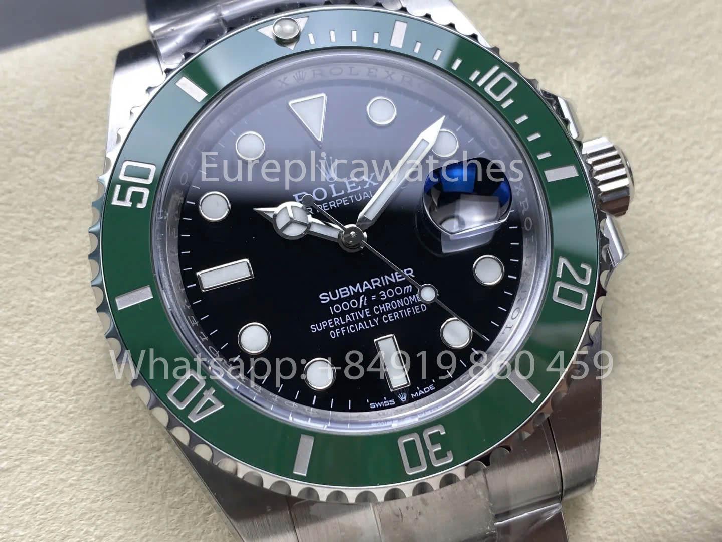 Rolex Submariner M126610LV-0002 Kermit 1:1 Super Clone THB de fábrica