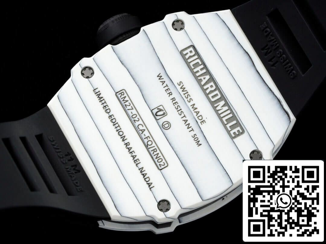 Richard Mille RM27-02 Rafael Nadal Tourbillon 1:1 Mejor Edición RM Factory Correa de Caucho Negra