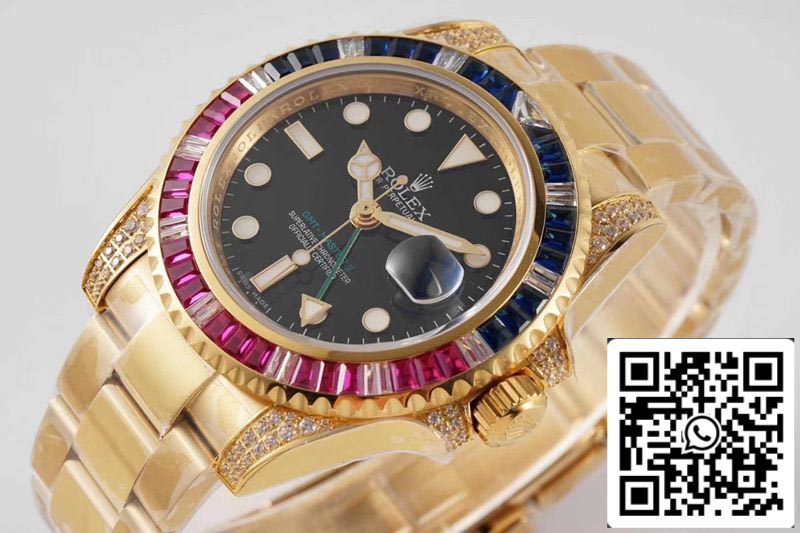 Rolex GMT Master II 116758 SAru-78208 1:1 Best Edition ROF Factory Black Dial Swiss ETA2836