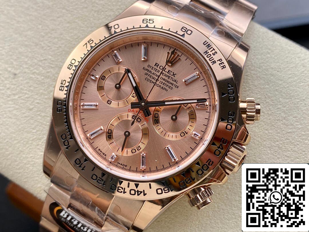 Rolex Daytona M116505-0012 1:1 Mejor Edición BT Factory Oro Rosa
