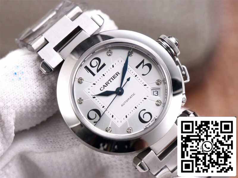 Cartier Pasha W31073M7 1:1 Mejor edición V9 Factory esfera plateada Swiss Cal.049