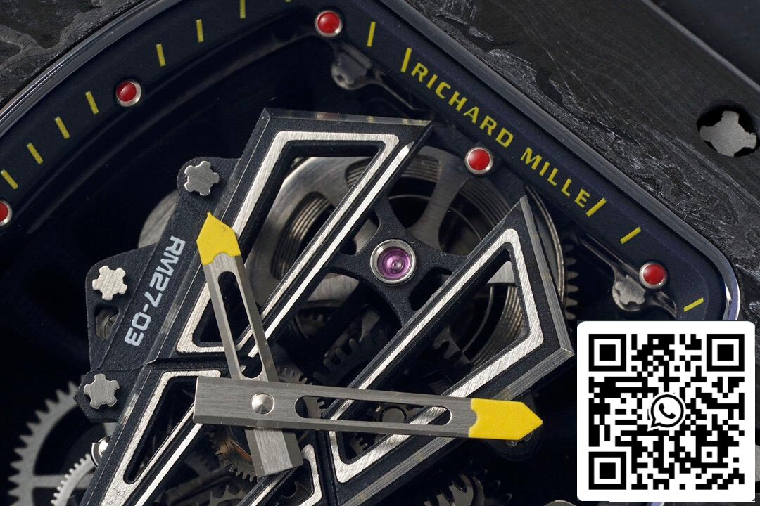 Richard Mille RM27-03 Rafael Nadal Tourbillon 1:1 Mejor edición RM Factory Correa de caucho negra