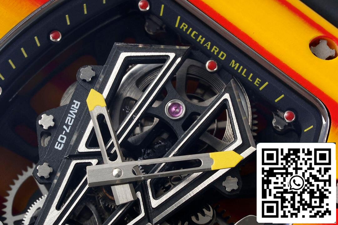 Richard Mille RM27-03 Rafael Nadal Tourbillon 1:1 Mejor edición RM Factory Correa de caucho