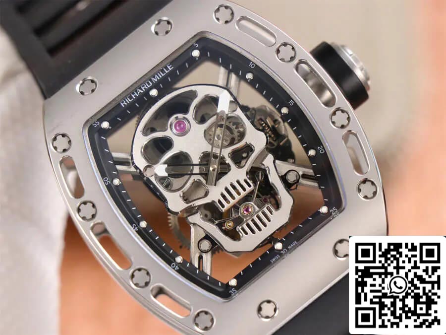 Richard Mille RM52-01 Tourbillon 1:1 Best Edition JB Factory Skull Dial