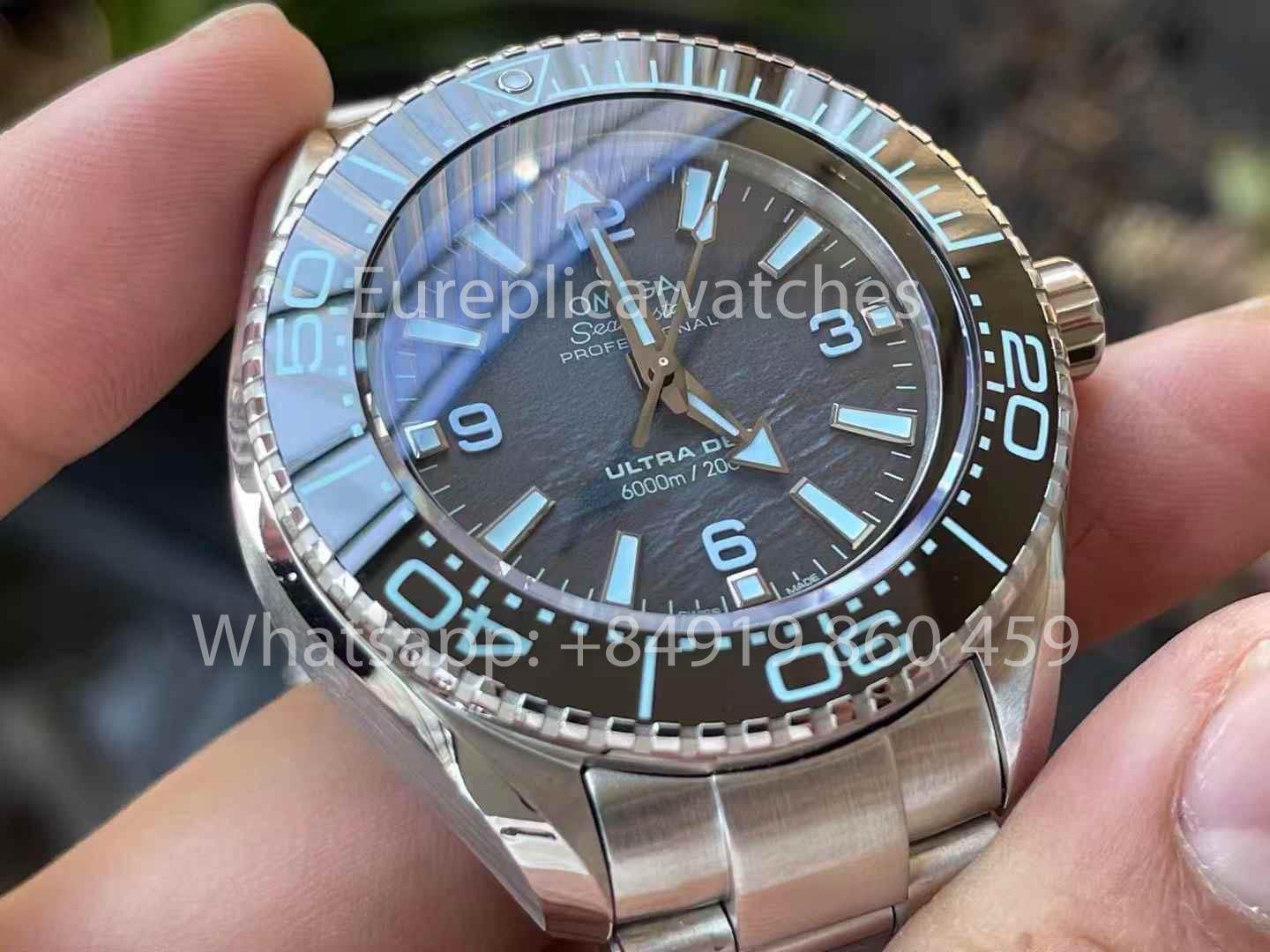 OMEGA Seamaster Planet Ocean 6000M 215.30.46.21.03.001 Ultra Deep 1:1 Best Clone VR Factory VRF Blue Dial