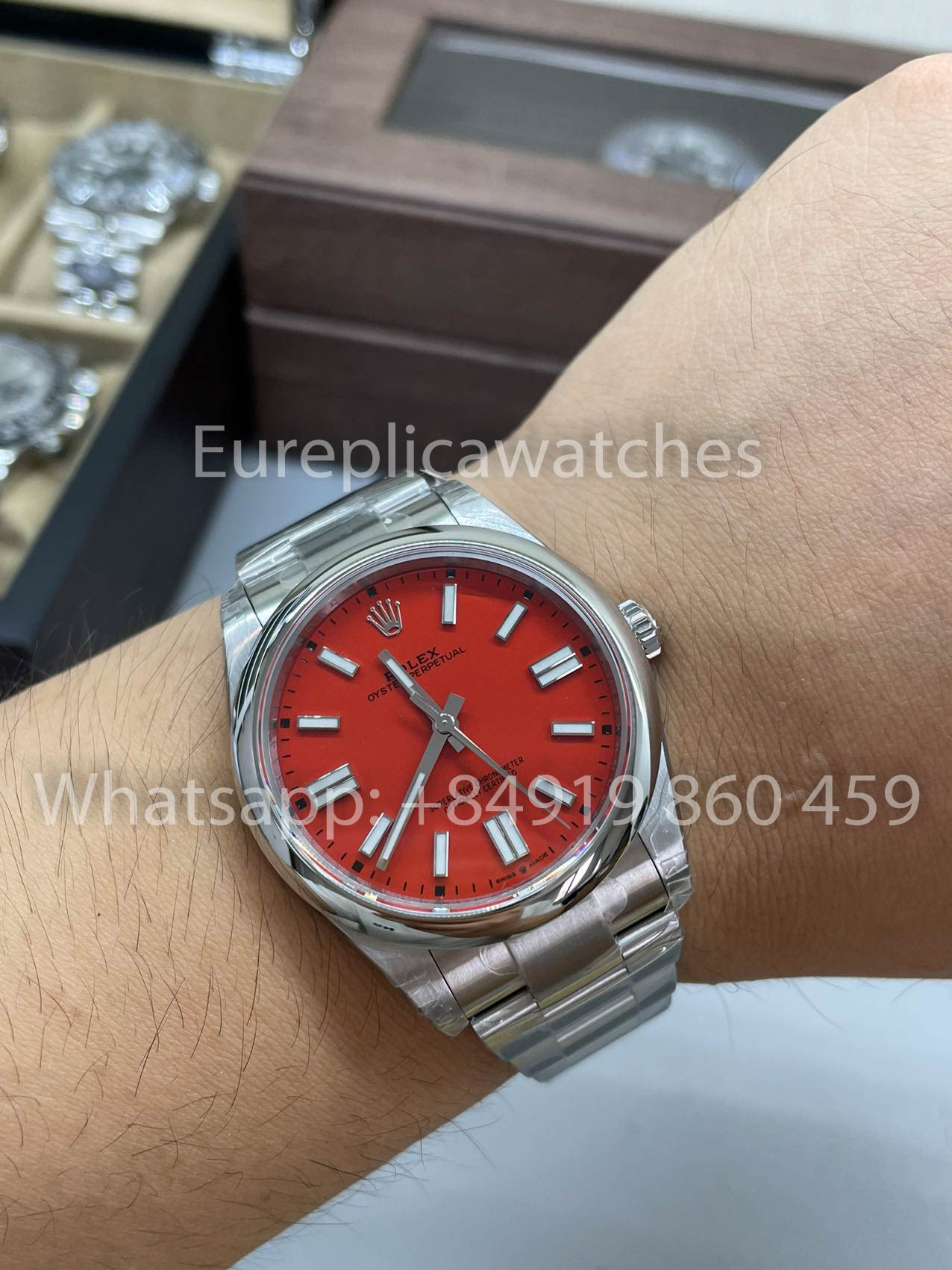 Rolex Oyster Perpetual M124300 41MM 1:1 Mejor clon VS esfera roja de fábrica