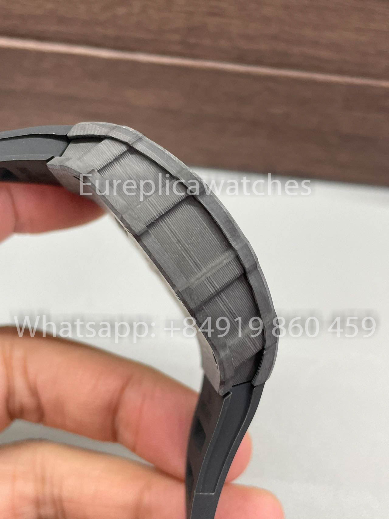 Richard Mille RM35-01 NTPT Carbon Case 1:1 Best Clone BBR Factory V2 Black Rubber Strap