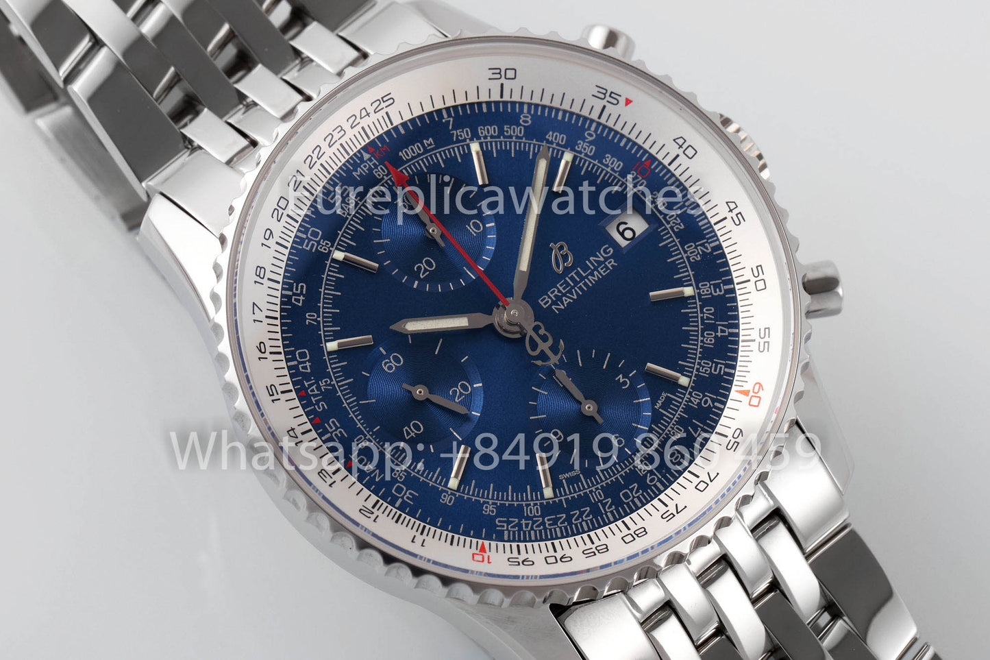 BREITLING Navitimer Cronógrafo A13324121B1X1 Esfera azul 1:1 Mejor clon de fábrica EF