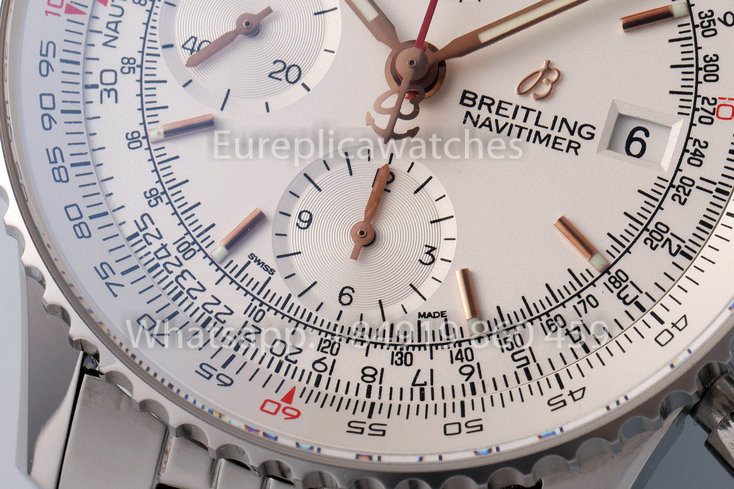 Breitling Navitimer A13324121G1A1 Esfera blanca 1:1 Mejor clon EF Factory Acero inoxidable