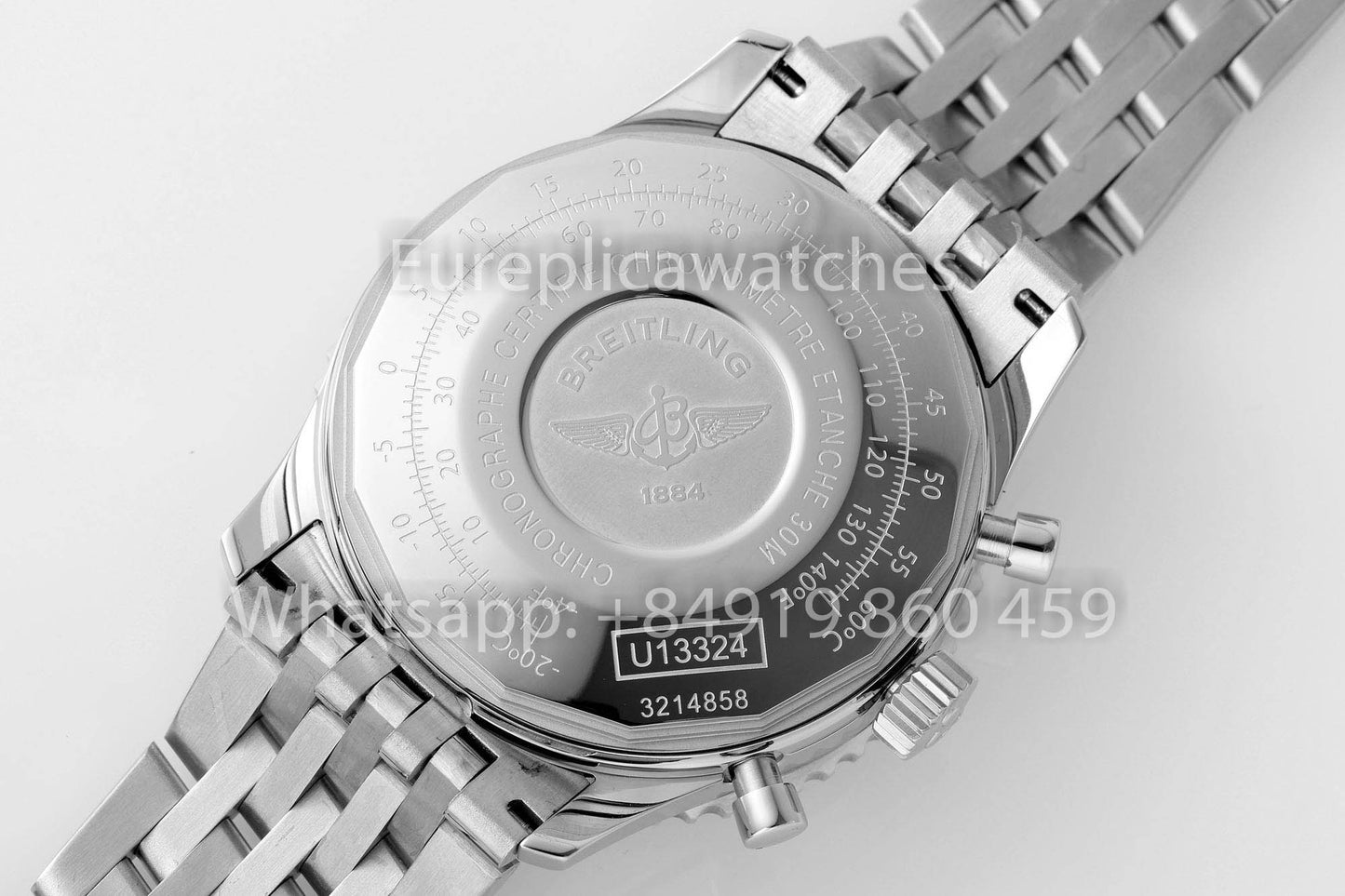 BREITLING Navitimer Cronógrafo A13324121B1X1 Esfera negra RG 1:1 Mejor clon EF Factory