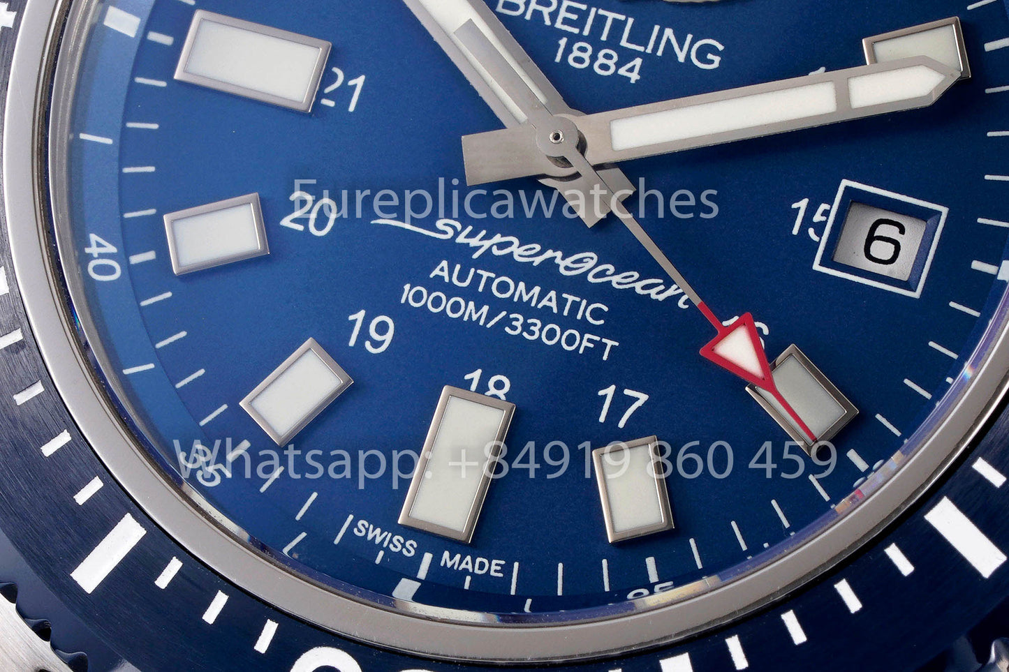 Breitling Superocean Y17393 Stainless steel Blue Dial 1:1 Best Clone EF Factory