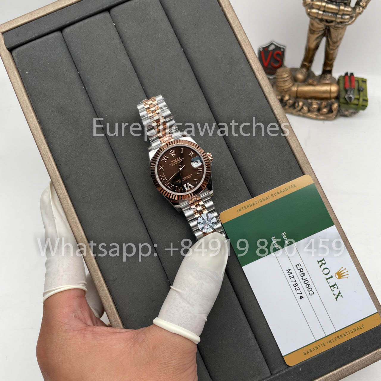 Rolex Datejust M278271-0004 31 mm 1:1 Edición A+ de fábrica, esfera marrón