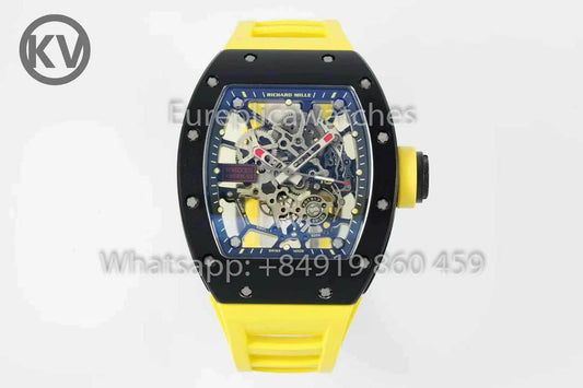 Richard Mille RM035 Toro Americas Edition 1:1 Mejor clon KV Factory Correa amarilla