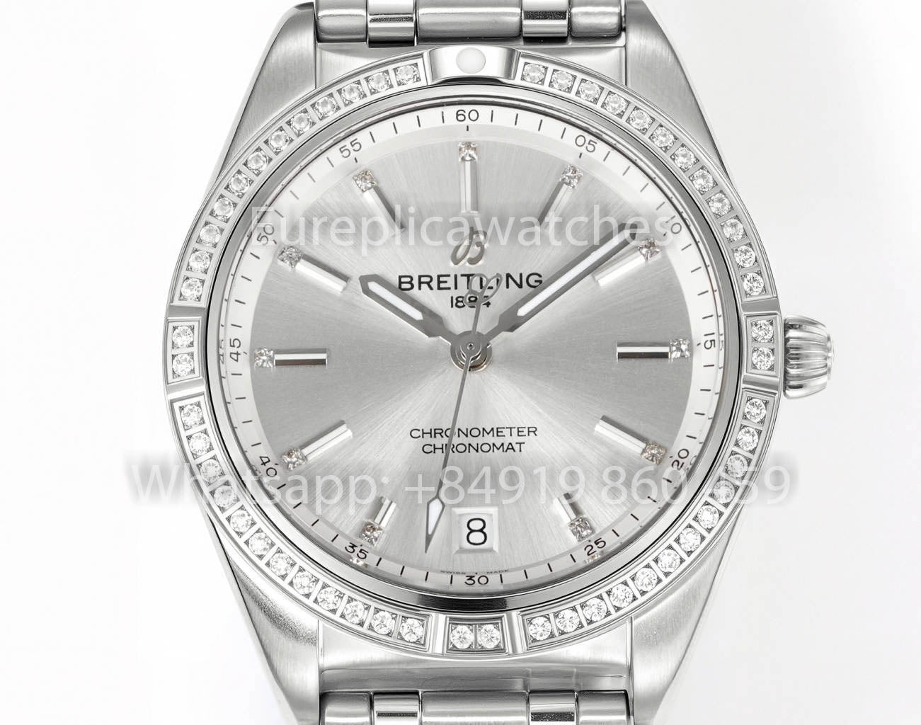 Breitling Chronomat 36 UNWORN 2022 A10380591L1A1 Series 1:1 Super Clone BLS Factory Rose White Diamonds