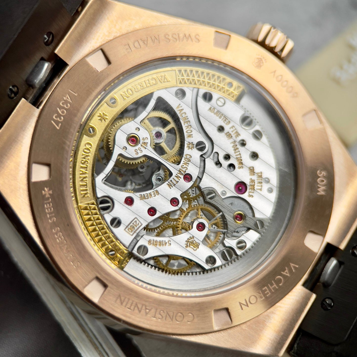 Vacheron Constantin Overseas Tourbillon 6000V/110R-B733 1:1 Best Edition BBR Cinturino blu di fabbrica
