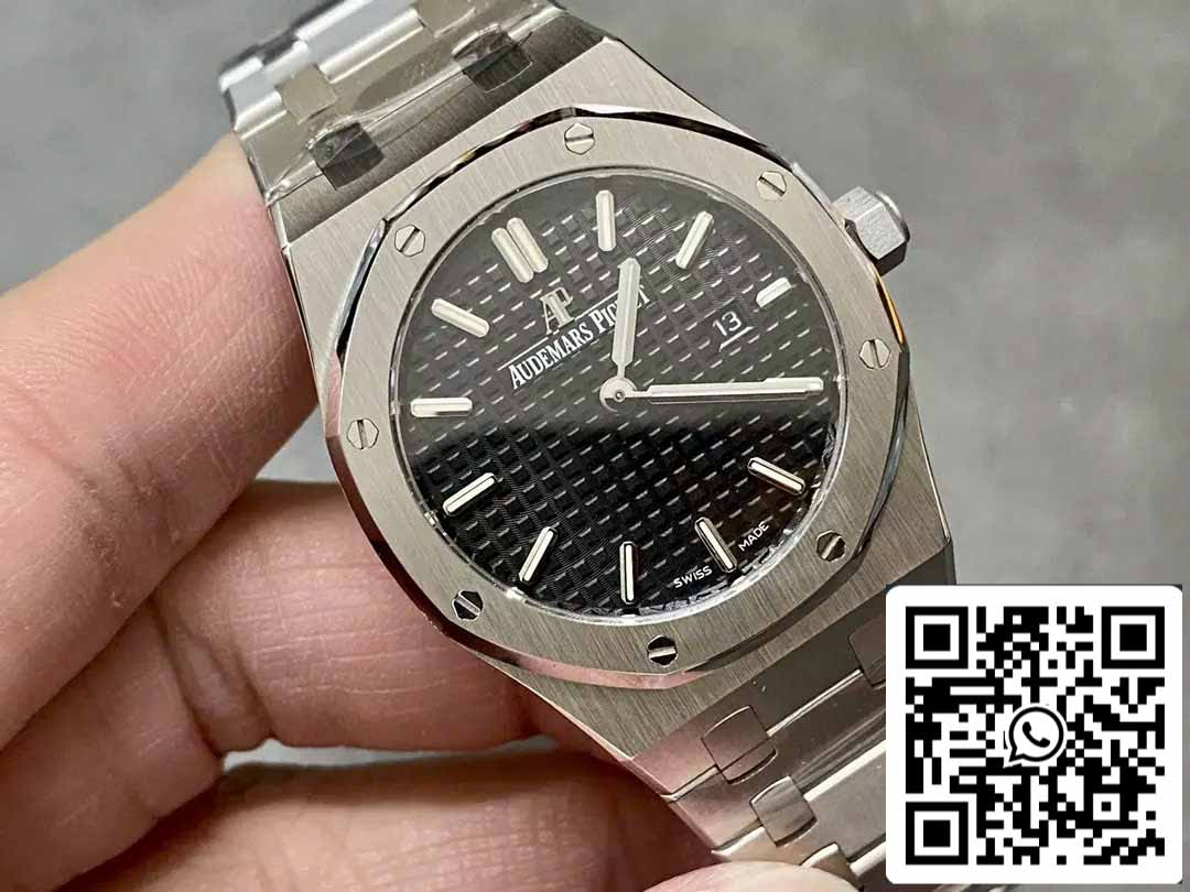 Audemars Piguet 67651 Quartz 33mm 1:1 Best Edition ZF Factory Black Dial Silver Case