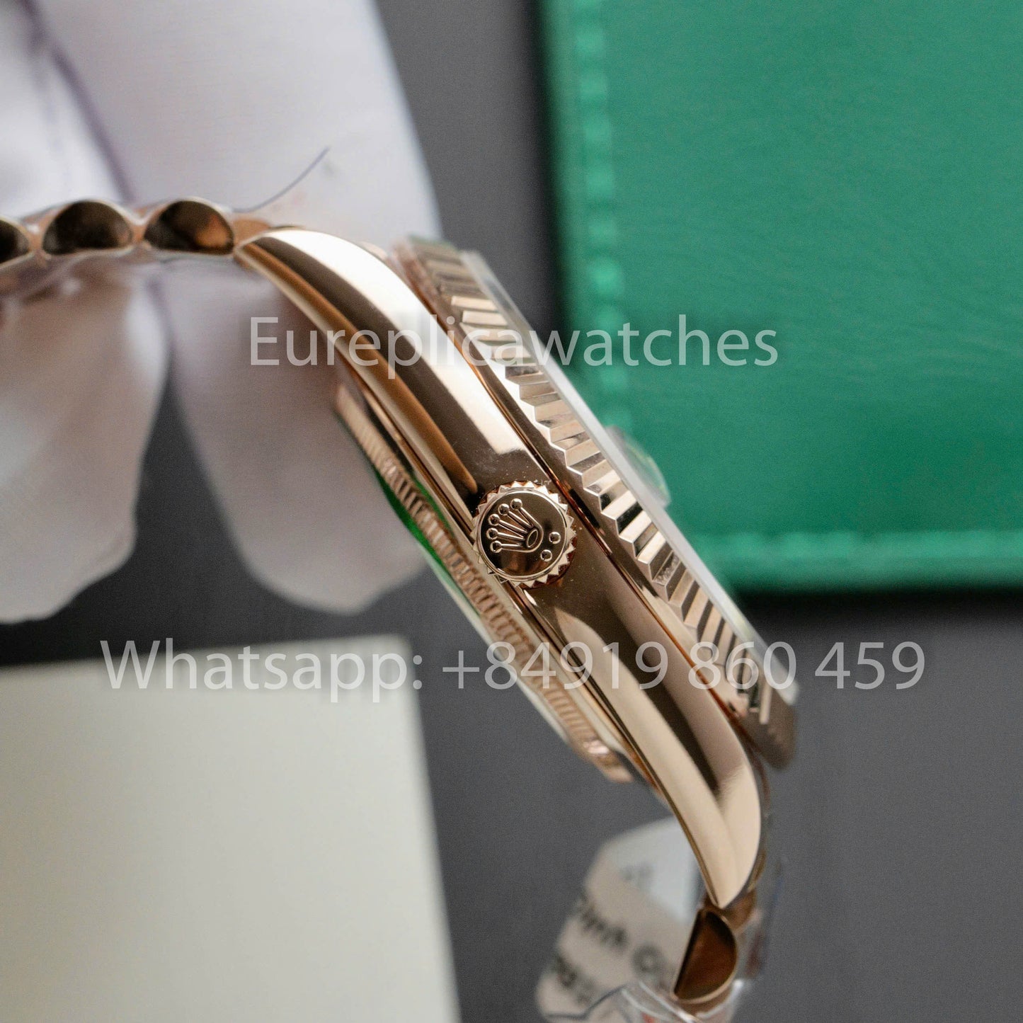 Rolex presenta el nuevo Day-Date 40 mm con esfera pizarra 2024 QF Factory 1:1, el mejor clon personalizado chapado en oro 