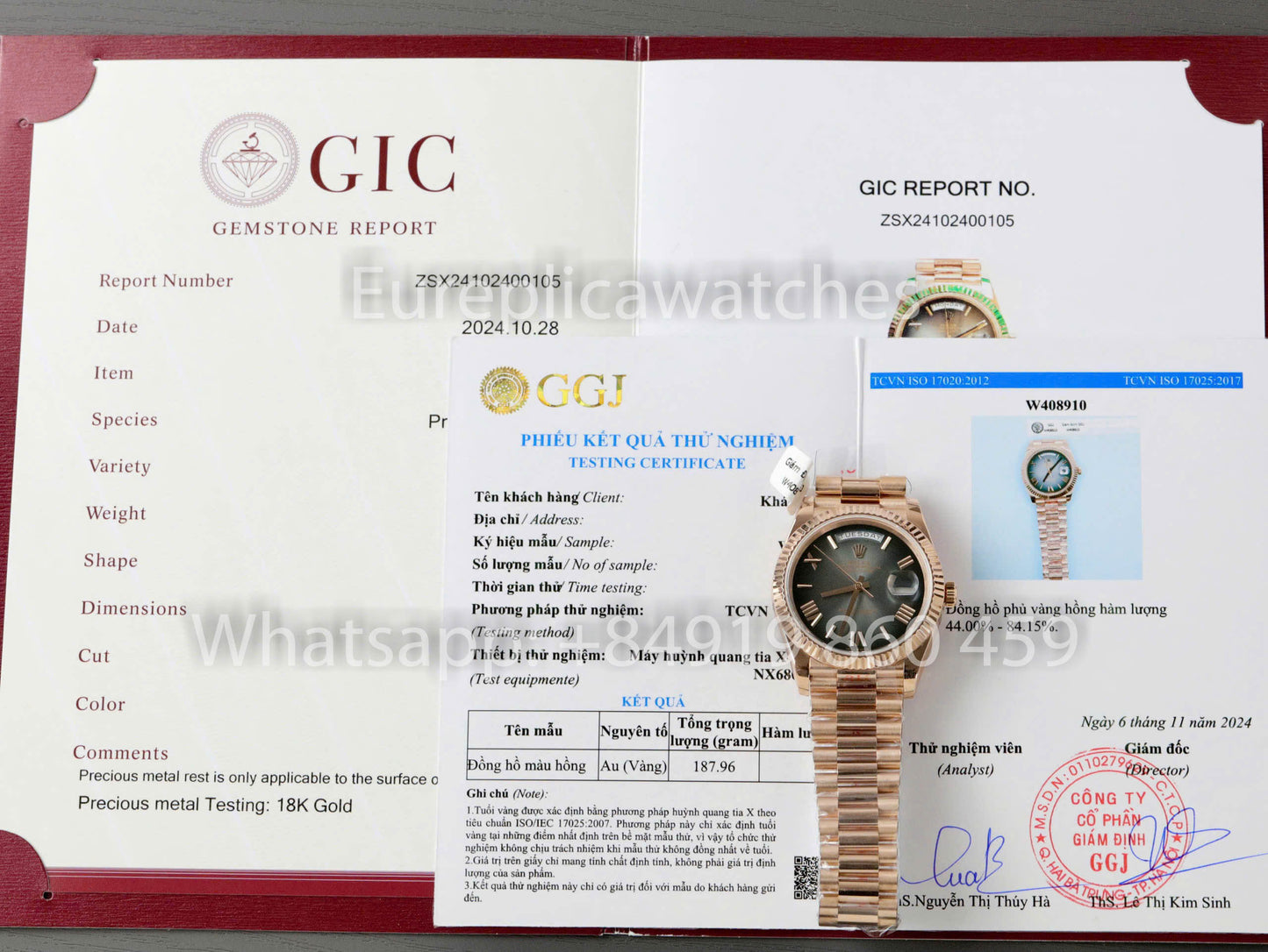 Rolex presenta el nuevo Day-Date 40 mm con esfera pizarra 2024 QF Factory 1:1, el mejor clon personalizado chapado en oro 