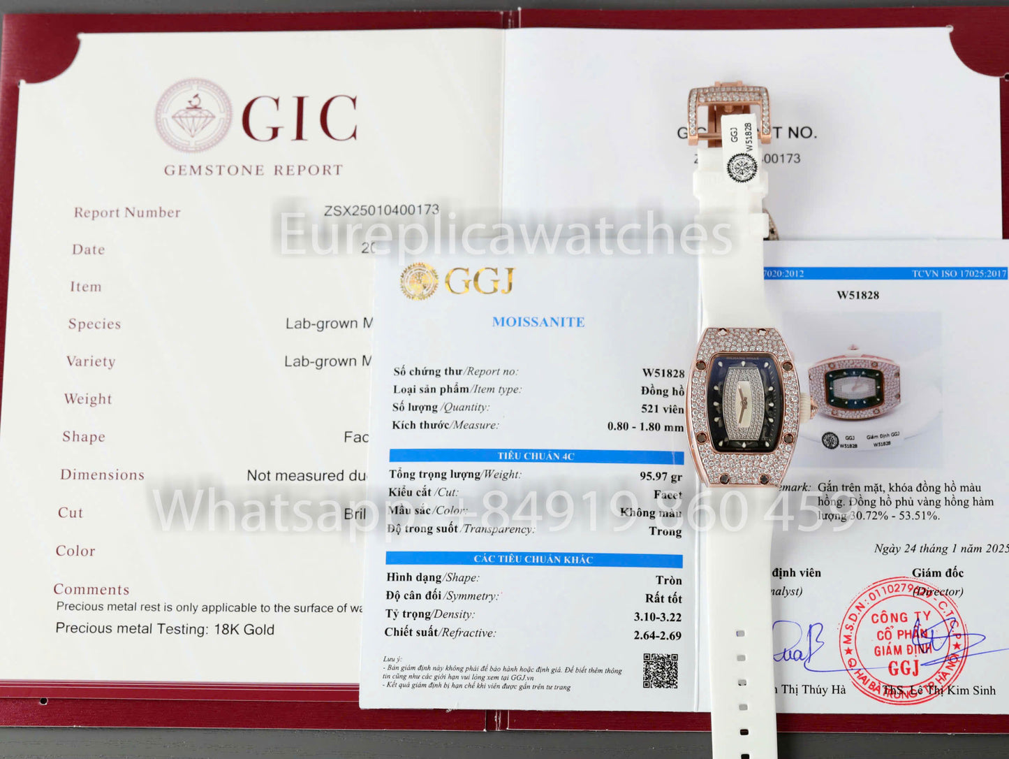 Richard Mille RM 07-01 1:1 Mejor clon RM de fábrica Caja de moissanita personalizada Oro rosa