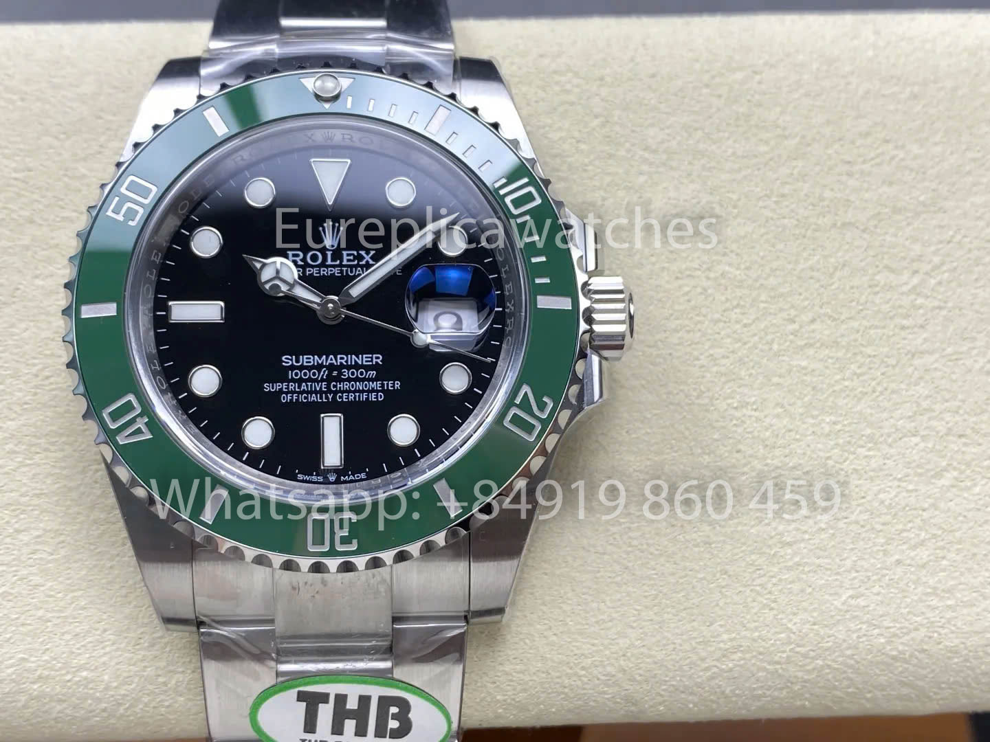 Rolex Submariner M126610LV-0002 Kermit 1:1 Super Clone THB de fábrica